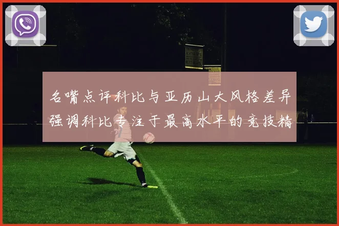 名嘴点评科比与亚历山大风格差异强调科比专注于最高水平的竞技精神